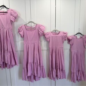 Ivy City Co Mommy & Me Set  Easter Dresses - Purple Dahlia